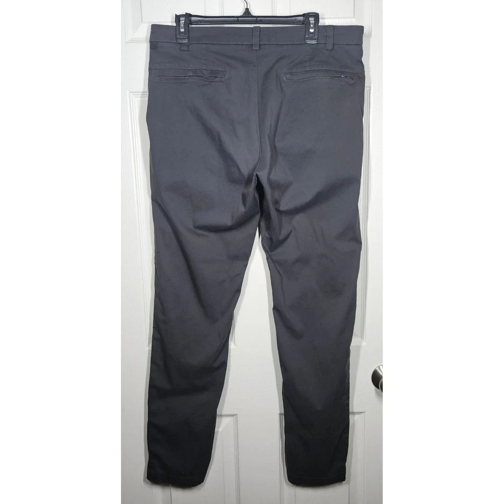 Lululemon Mens Commission Pant Classic Dk Grey 34x32.5 Warpstreme Chino Stretch